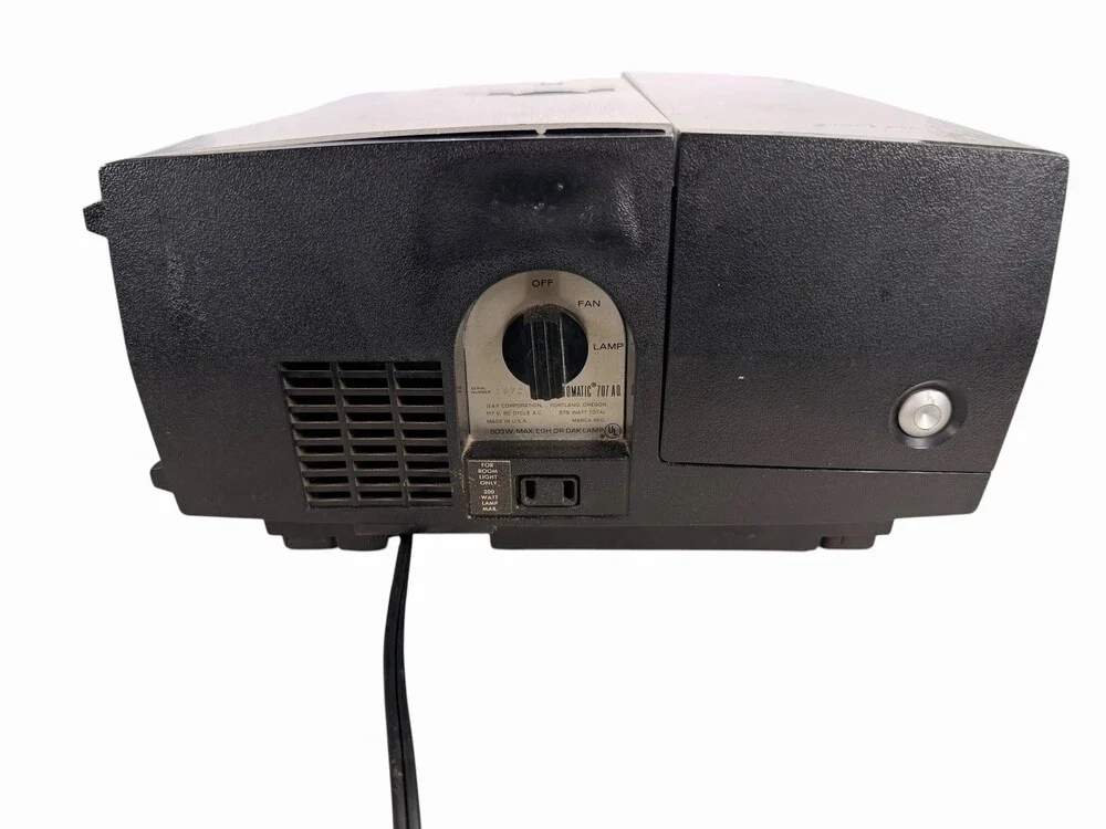 Vintage Sawyer’s Rotomatic 707 AQ Auto Focus 35mm Slide Projector GAF USA Tested
